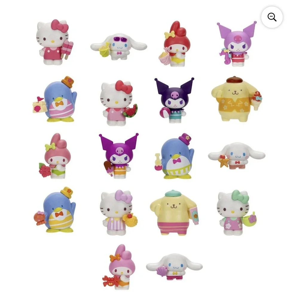 Sanrio Hello Kitty & Friends Tropical Party Series 3 Blind Figure 6 Pack Bundle